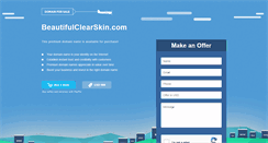 Desktop Screenshot of beautifulclearskin.com