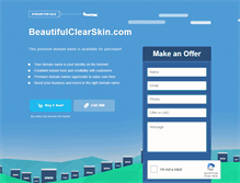 Tablet Screenshot of beautifulclearskin.com